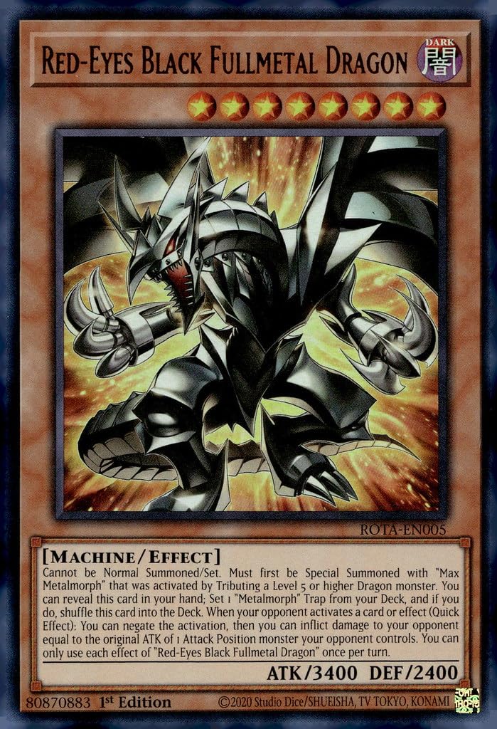 Amazon.com: Red-Eyes Black Fullmetal Dragon - ROTA-EN005 - Ultra